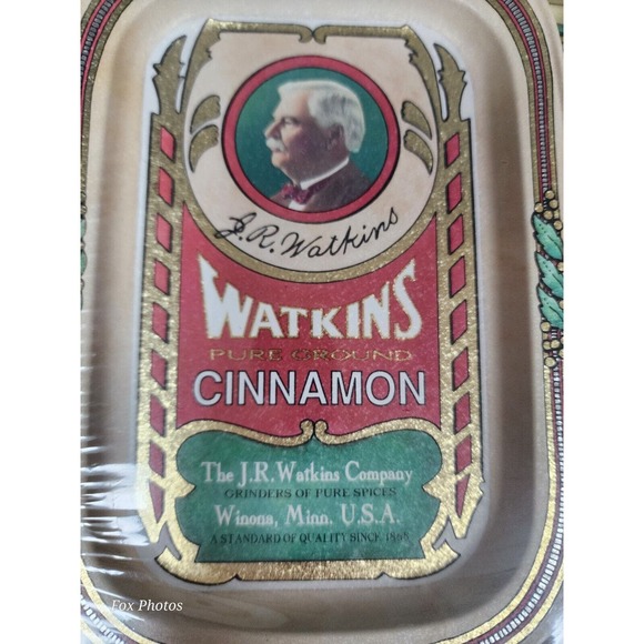 J.R. Watkins Tin Tray Set 5 pc 125th Anniversary Vintage Advertising USA Made - Picture 5 of 5